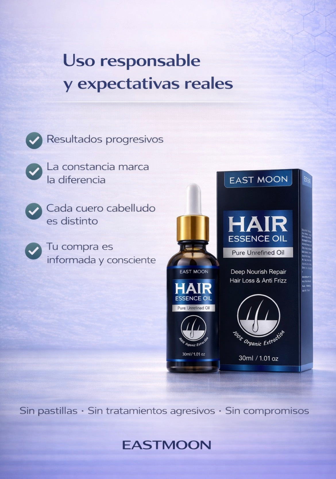 Eastmoon Lab Serum Capilar Dermatológico – Fortalecimiento y Densidad Capilar