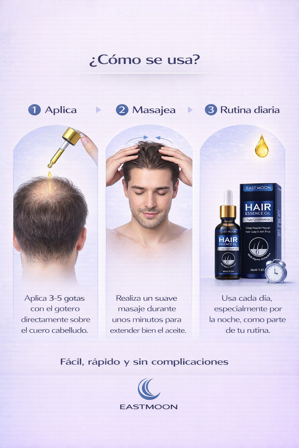 Eastmoon Lab Serum Capilar Dermatológico – Fortalecimiento y Densidad Capilar